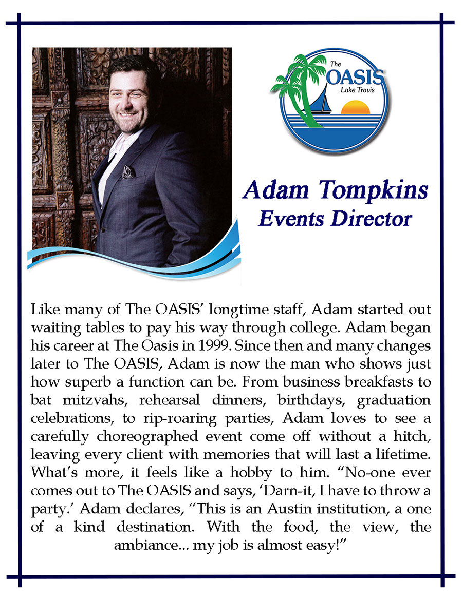 Events Director Adam Tompkins