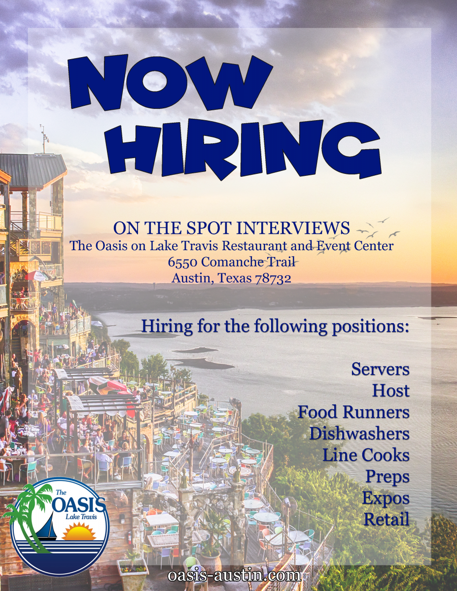Now Hiring at Oasis