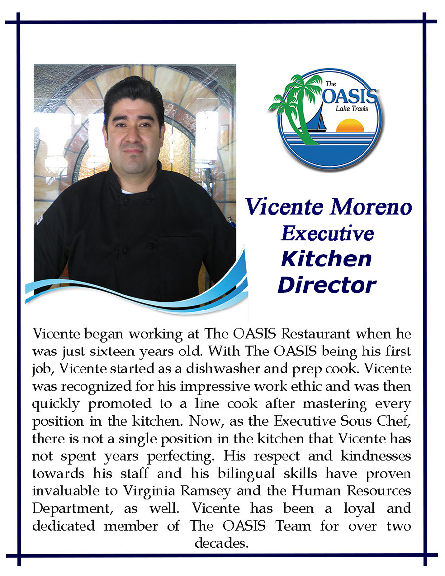 Executive Kitchen Manager Vicente Moreno